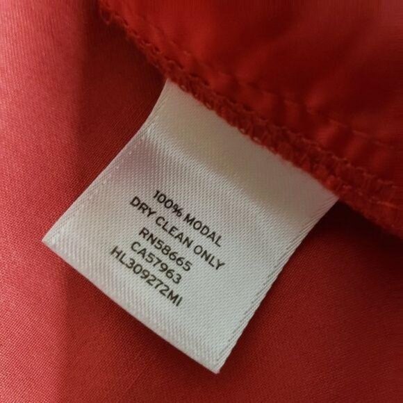 Trouvé Womens Red Zip-Up Modal Jacket Size L moto military style light jacket - Picture 5 of 7